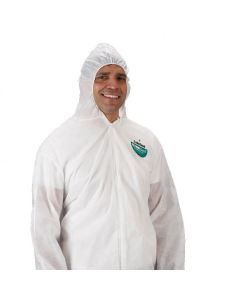 PolyPro Disposable Coveralls White 25/CS