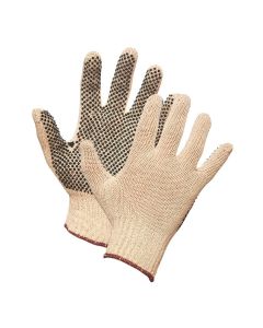 Gloves Poly Knit - Dots 1 Side 