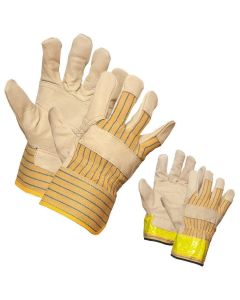 Cowhide Patch Palm Work Gloves