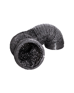 Black Mylar Flex Duct, Wire Reinforced 