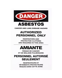 Sign – Asbestos, 1/EA
